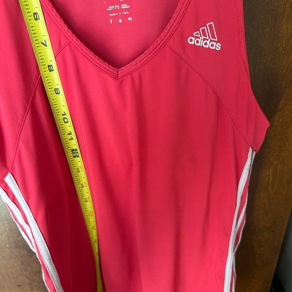 Adidas Pink with white three stripe and white logo and shelf bra - Picture 4 of 4